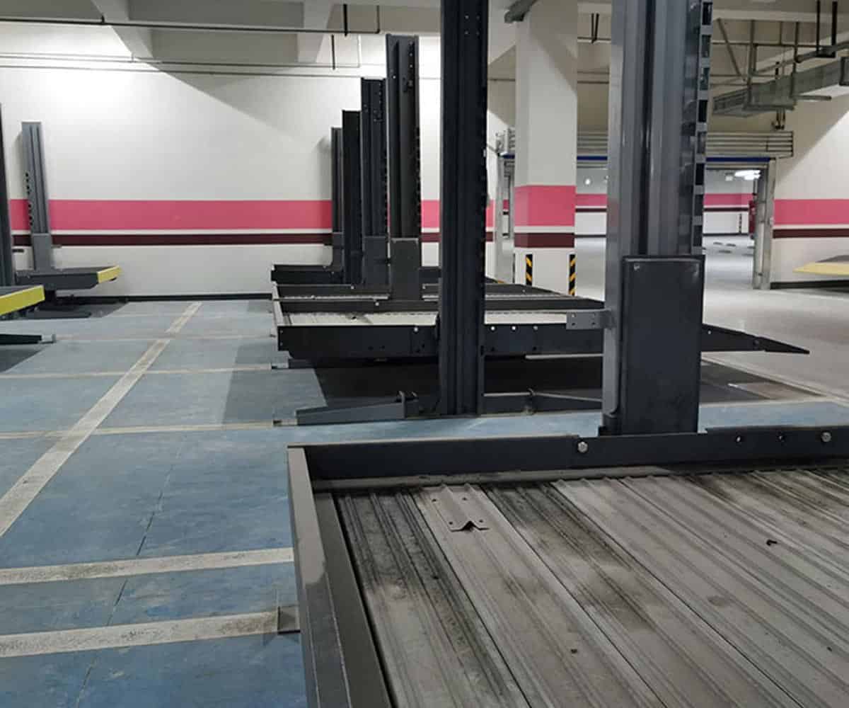 重慶雙柱簡易升降機械車庫拆除