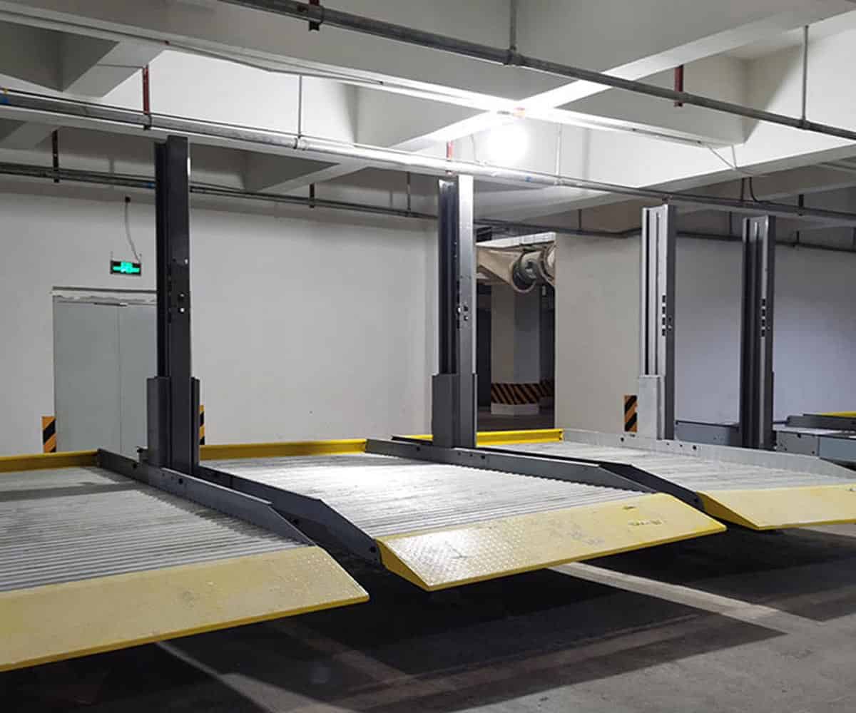 兩層升降橫移式停車立體車庫租用