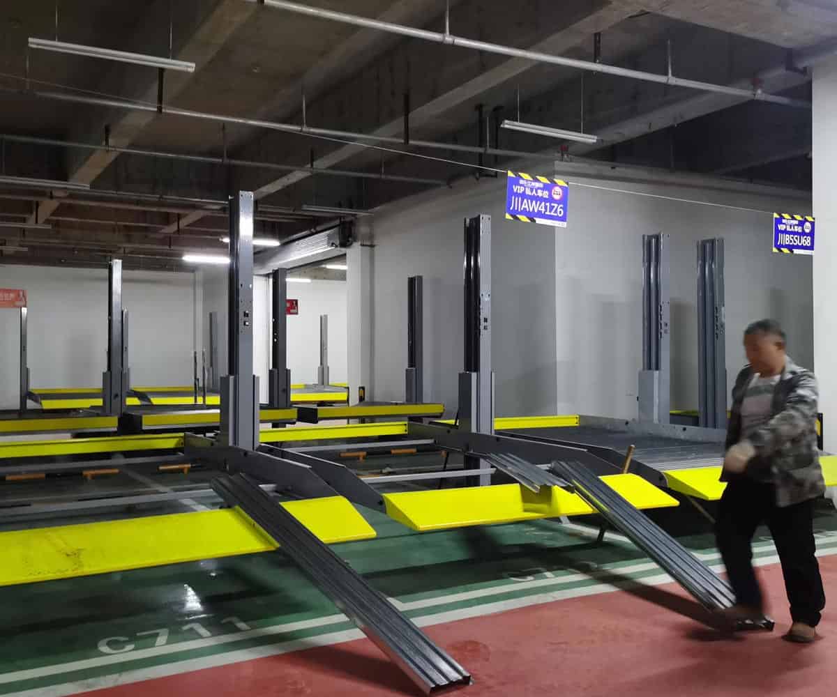 渝中升降橫移立體停車過驗(yàn)收
