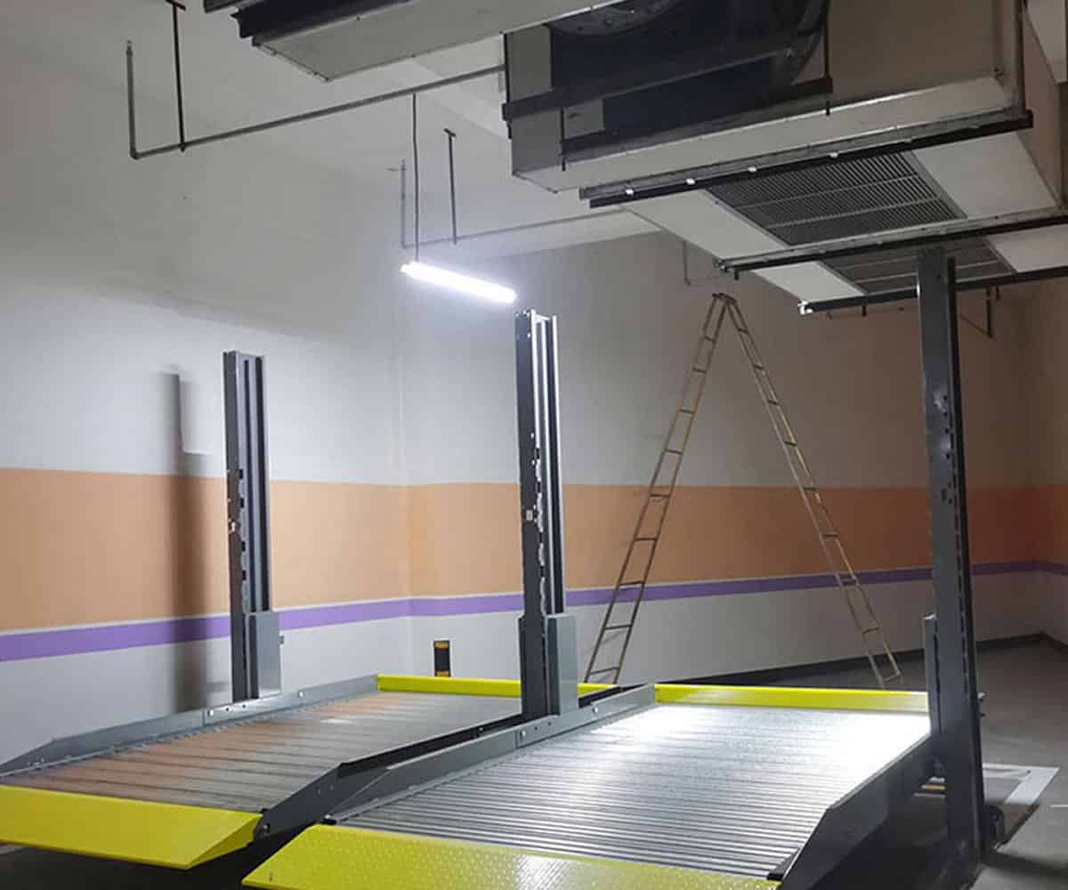 蒸湘二層立體停車位工作原理