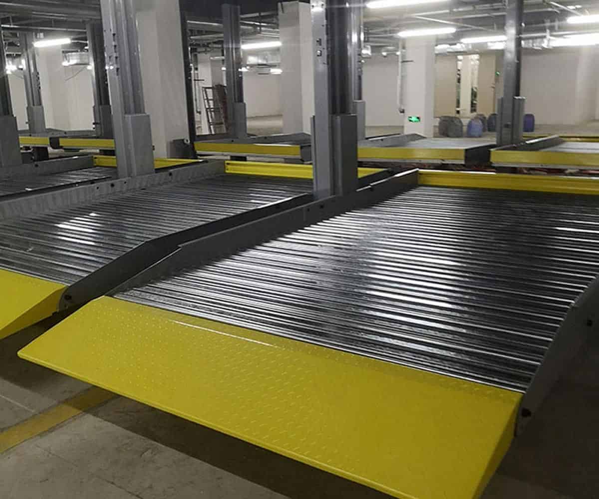 鎮安立體車庫的防墜結構